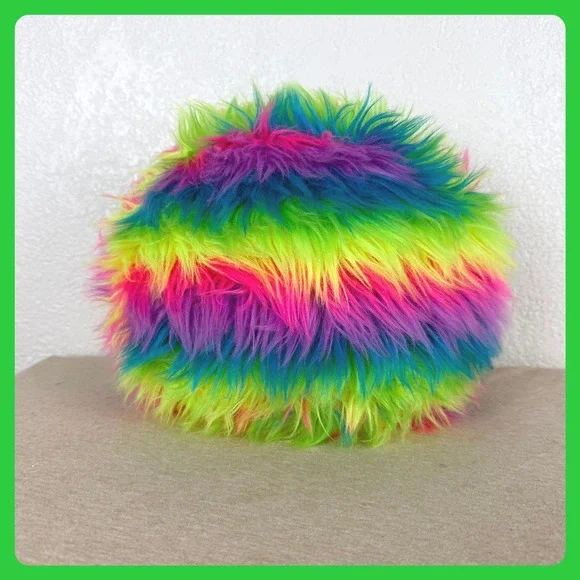 NeeDoh Shaggy Groovy Glob Rainbow Neon Furry Stress Ball Fidget Toy Schylling - Picture 2 of 2